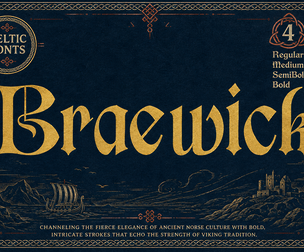 Braewick - Celtic Medieval Display Font