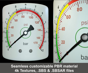 Manometer Customizable Substance Material Generator