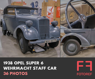 36 photos of 1938 Opel Super 6 Wehrmacht Staff Car