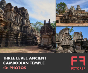 131 photos of Three Level Ancient Cambodian Temple