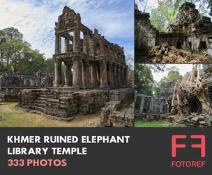 333 photos of Khmer Ruined Elephant Library Temple