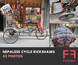 62 photos of Nepalese Cycle Rickshaws
