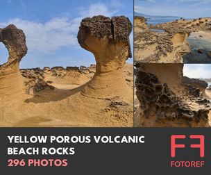 296 photos of Yellow Porous Volcanic Beach Rocks