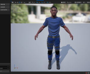 Tactical African Male Character - Fully Rigged with Facial Blendshapes (UE Project, FBX, Blender)
