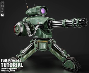 Sci-Fi Combat Robot - Full Production Pipeline Tutorial