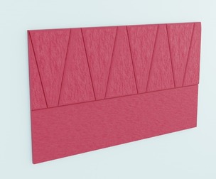 Headboard Bed Upholstered Large Cones