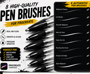 Office Pen Brushes for Procreate