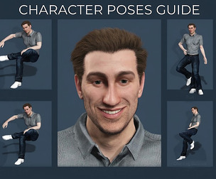 Rigged Everyday Male Character with Facial Expressions  Versatile Poses