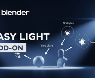 New EasyLight Addon — Auto Key/Rim/Fill Lights