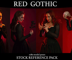 Red Gothic Fantasy - Stock Model Reference Pack