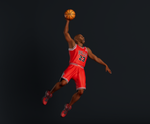 Michael Jordan Basketball Player - Character Accurate 3D Model Rigged & Game-Ready