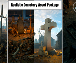 Realistic Cemetery Asset Package