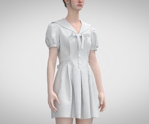Sailor Collar Dress