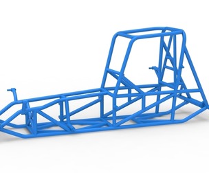 Frame of Vintage Pavement Sprint car Scale 1:25
