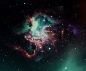 Deep Space Nebula and Cosmic Dust Background