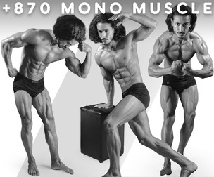 +870 Mono Muscle Image References - Vol 62