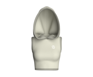 Girls Sleeveless Hooded Crop Top | Marvelous / Clo3d / obj / fbx