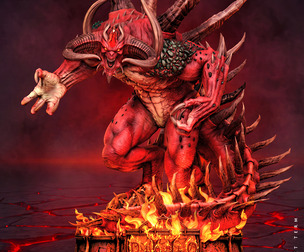 Wicked Diablo Sculpture: Tested and ready for 3D printing