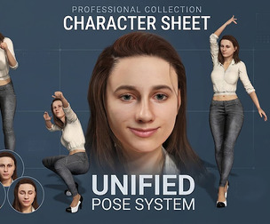 Realistic Female Character  Rigged 3D Model with Facial Expressions