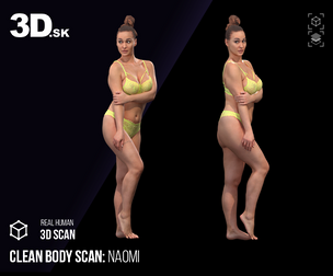 Clean Body 3D Scan | Naomi Underwear