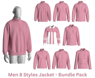 Men 8 Styles Jacket - Bundle Pack | Marvelous / Clo3d / obj / fbx
