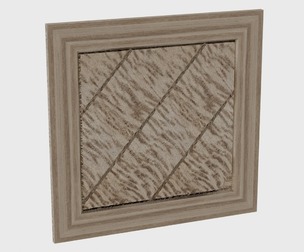 Wall Panel Wooden Rays in Frame