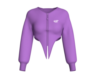 Girls Purple Corset Sweatshirt | Marvelous / Clo3d / obj / fbx