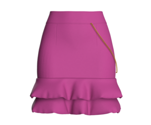 Girls Ruffle Skirt With Chain | Marvelous / Clo3d / obj / fbx