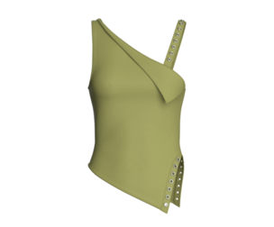 Girls Grommet Top | Marvelous / Clo3d / obj / fbx