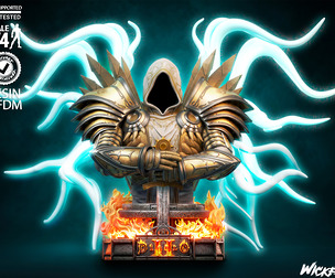 Wicked Tyrael Sculpture: Tested and ready for 3D printing