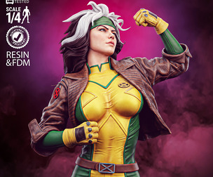 Wicked Marvel Rogue Portrait Bust: Tested and ready for 3D printing