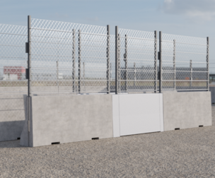 Single Metal Gates with Type B fenced block 250x130
