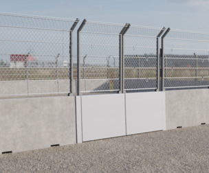 Single Metal Gates with Type A fenced block 250x130