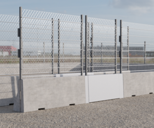 Single Metal Gates with Type B fenced block 250x110