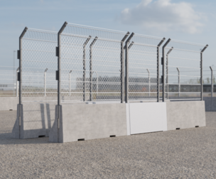 Single Metal Gates with Type A fenced block 250x110