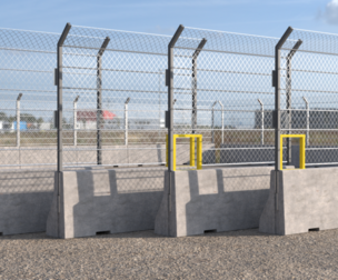 Concrete Barriers 110x300 Fence type B Small Windows