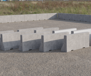 Concrete Barriers Type L 130x300