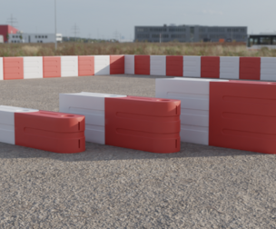 Plastic barriers 3 variants