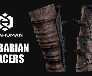 Barbarian Bracers For MetaHuman Vol 01