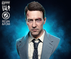 Wicked Edward Norton Bust: Tested and ready for 3D printing