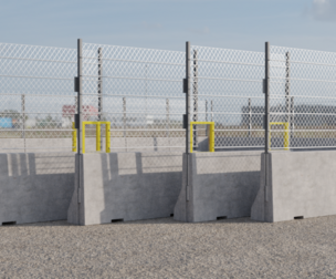 Concrete Barriers 130x300 Fence type B Small Windows