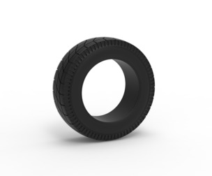 Vintage dirt tire Version 2 Scale 1:25