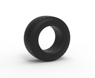 Vintage dirt tire Version 4 Scale 1:25