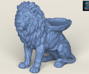 Wild Lion Object Holder