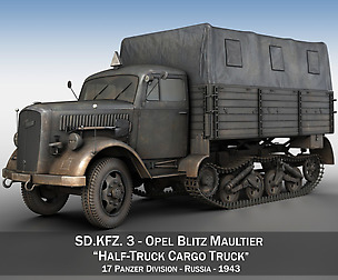 Opel Blitz Maultier - Half-Truck - 17 PzDiv