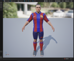 Male Soccer Player Character  Fully Rigged 3D Model   FBX   Blender    Unreal Engine
