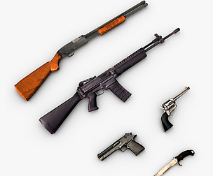 Modern weapons collection