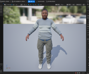 African Middle-Aged Female Character  Fully Rigged 3D Character with UE Animation Library