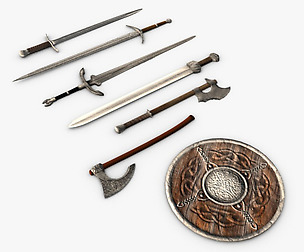 Medieval weapons collection