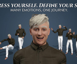 Modern Caucasian Male Character  Fully Rigged with Blendshapes (FBX, Blender)